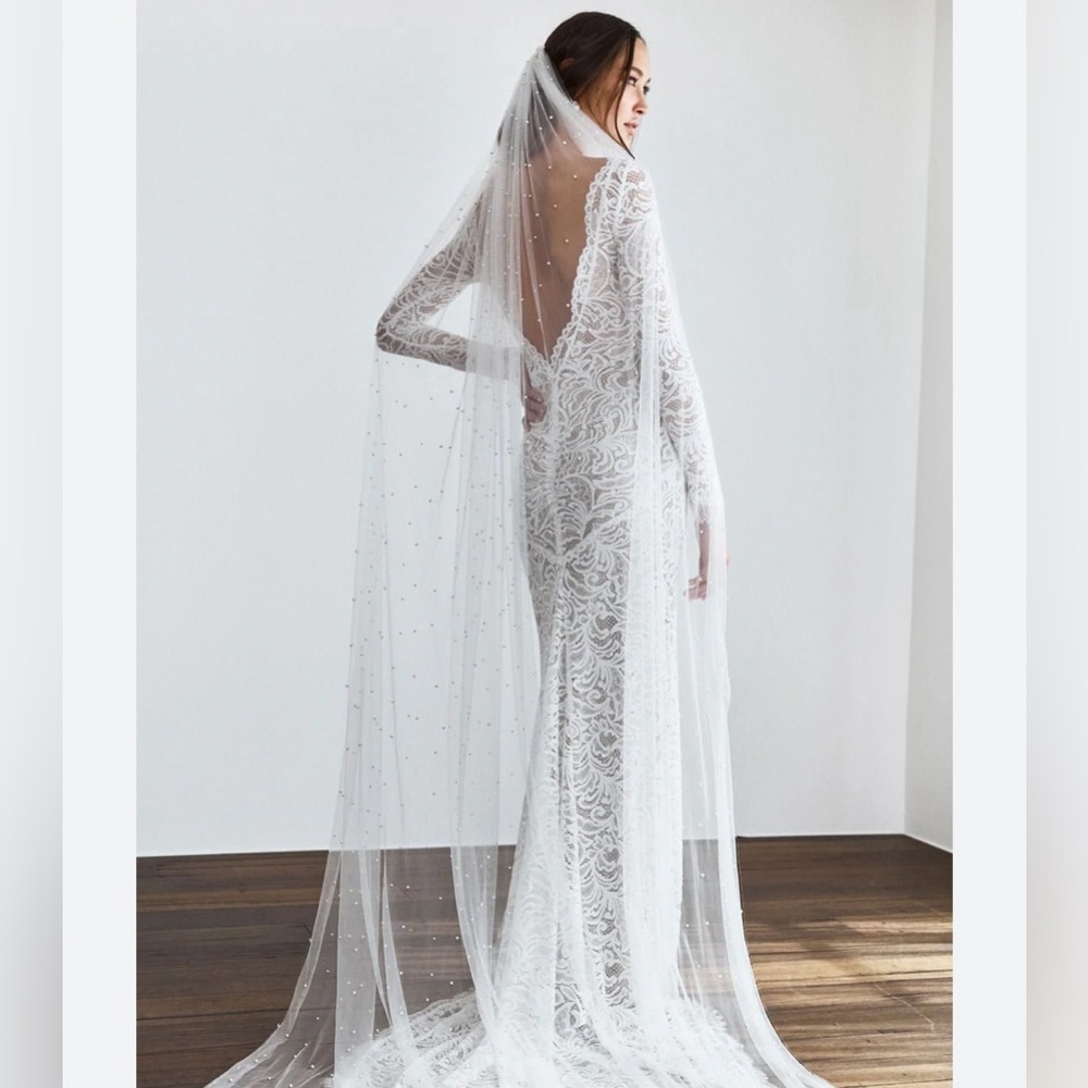 GRACE LOVES LACE PEARLY LONG VEIL